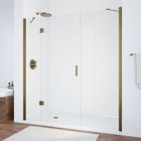 Душевая дверь в нишу Vegas Glass AFP-F TUR NOVO h1890 210 05 01 L профиль бронза, стекло прозрачное