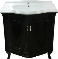 Тумба под раковину Misty Дайна 85 черная эмаль