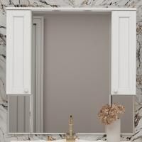 Зеркало Misty Латте 105 c подсветкой, белая эмаль