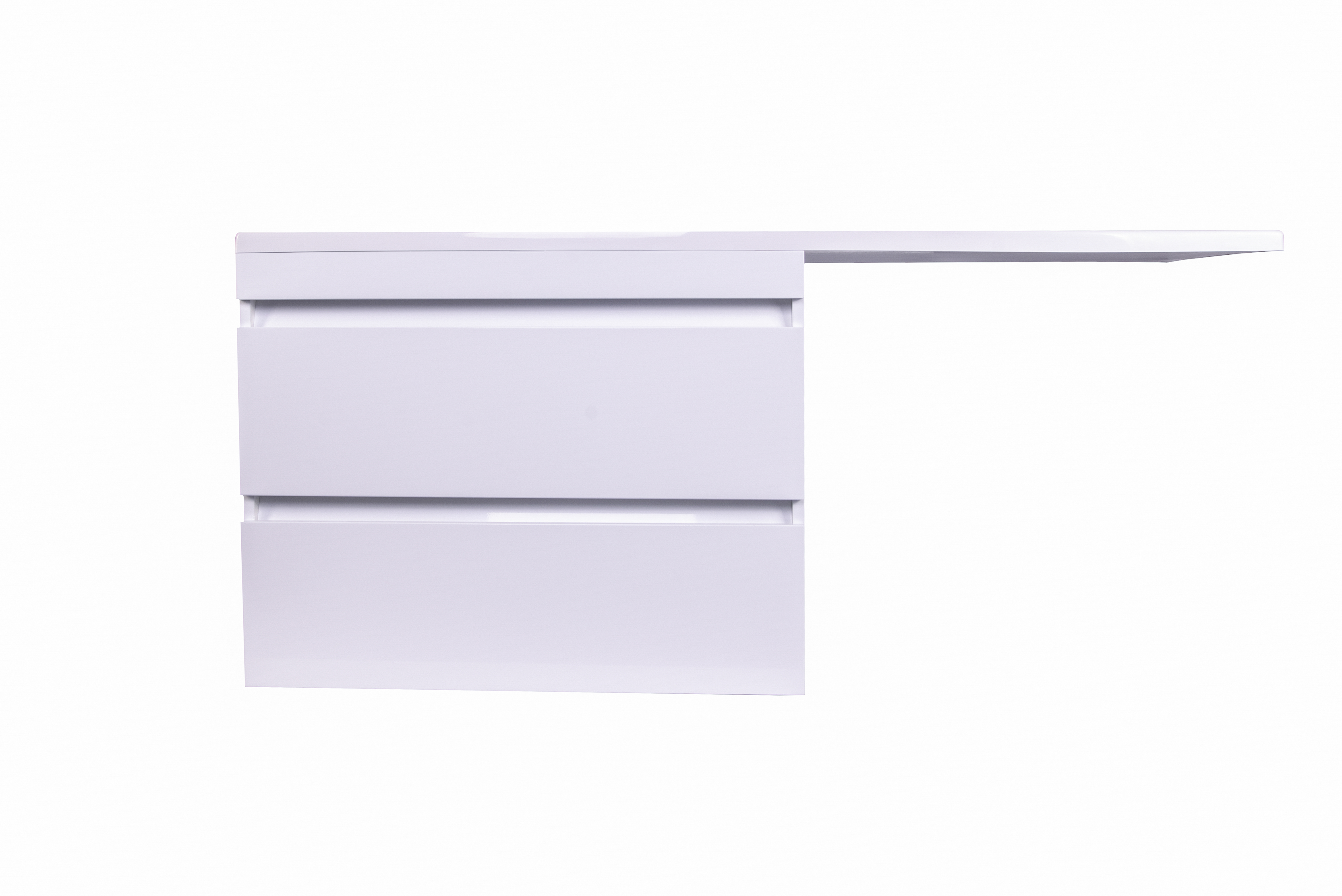 Тумба с раковиной Style Line Даллас 140 L Люкс белая, Plus, эмаль подвесная