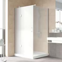 Душевой уголок Vegas Glass AFP-Fis Lux 120*100 07 10 L профиль матовый хром, стекло сатин