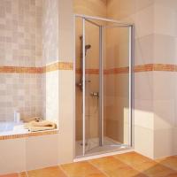 Душевая дверь в нишу GuteWetter Practic Door GK-404 правая (83-87)x190 стекло бесцветное, профиль мат. хром