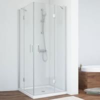 Душевой уголок Vegas Glass AFA 80 07 01 профиль матовый хром, стекло прозрачное
