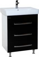 Тумба с раковиной Bellezza Рокко 50 напольная, черная