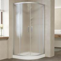 Душевой уголок Vegas Glass ZS 100 07 02 профиль матовый хром, стекло шиншилла
