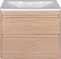 Тумба под раковину Style Line Атлантика 80 Люкс Plus, подвесная, ясень перламутр