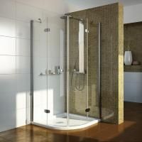 Душевой уголок GuteWetter Lux Meliori GK-102 90x90 см стекло бесцветное, профиль хром