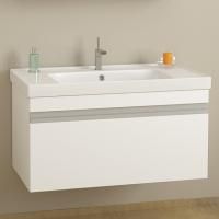 Тумба с раковиной Dreja Grace 90 белый глянец