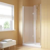 Душевая дверь в нишу Vegas Glass GPS LUX 80 07 10 L профиль матовый хром, стекло сатин