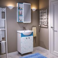 Мебель для ванной Runo Капри 55 синяя