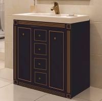 Тумба под раковину Misty Venezia 90 черная патина