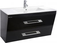 Тумба с раковиной Bellezza Берта подвесная 100 черная