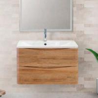 Тумба с раковиной BelBagno Acqua 80 подвесная, rovere rustico