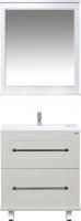 Мебель для ванной Misty Марта 70 напольная, белая фактурная