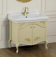 Тумба с раковиной Migliore Impero 90 с дверками, decape sabbia