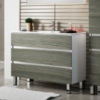 Тумба с раковиной Sanvit Кубэ-3 90, напольная