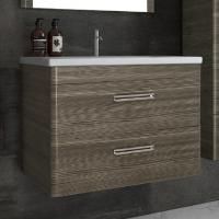 Тумба под раковину Style Line Лотос 80 Plus подвесная, шелк зебрано