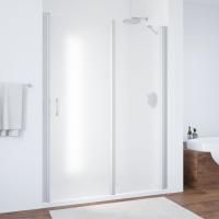 Душевая дверь в нишу Vegas Glass EP-F-1 155 07 10 R профиль матовый хром, стекло сатин
