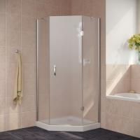 Душевой уголок Vegas Glass AFA-Pen LUX 100 08 10 R профиль глянцевый хром, стекло сатин