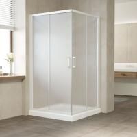 Душевой уголок Vegas Glass ZA 0110 01 10 профиль белый, стекло сатин