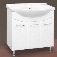 Тумба с раковиной Misty Флори 75 прямая, напольная