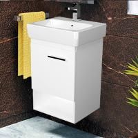 Тумба с раковиной 1MarKa Tera 50П подвесная, белый глянец