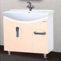 Тумба с раковиной Bellezza Лагуна 75 бежевая