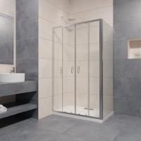 Душевой уголок RGW Passage PA-41 (1215-1265)х700х1950 профиль хром, стекло прозрачное