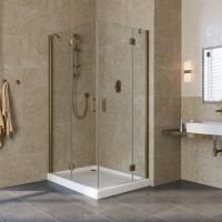 Душевой уголок Vegas Glass AFA-F LUX 110*90 05 01 L профиль бронза, стекло прозрачное