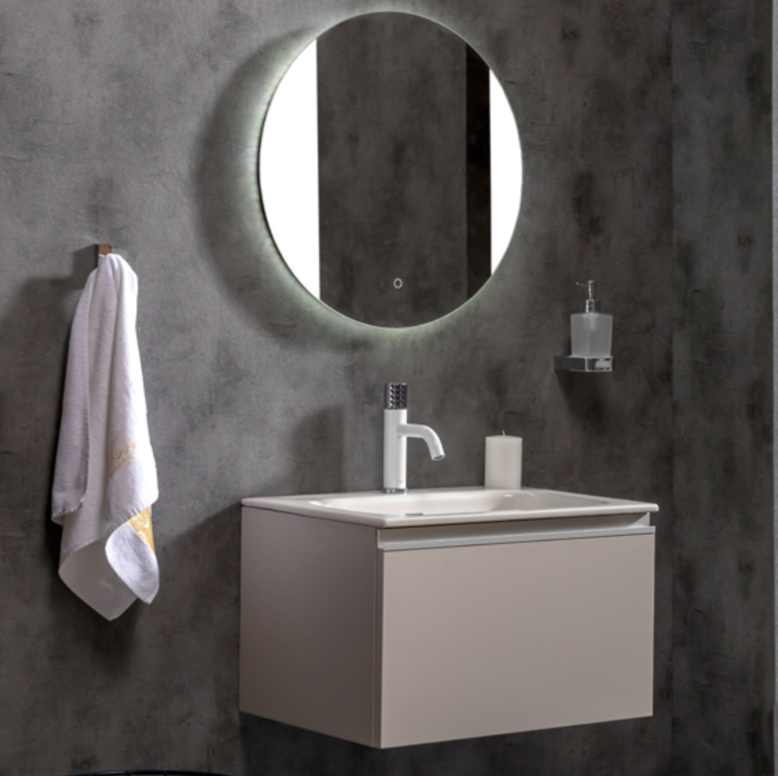 Тумба с раковиной Armadi Art Vallessi 60 кашемир