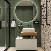 Мебель для ванной Stworki Ольборг 60 столешница дуб французский, без отверстий, с тумбой 80, с раковиной Stworki Soul 1 белой