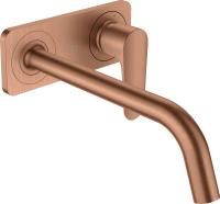 Смеситель для раковины Axor Citterio M 34115310 шлифованное красное золото