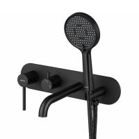 Смеситель для ванны Gappo G3306-6 встраиваемый, черный