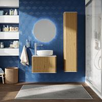 Мебель для ванной Stworki Ноттвиль 60 дуб верона, с отверстием под смеситель