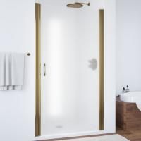 Душевая дверь в нишу Vegas Glass EP 85 05 10 профиль бронза, стекло сатин