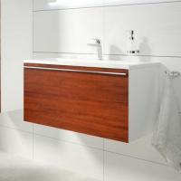 Тумба с раковиной Ravak Clear 80 белая/вишня