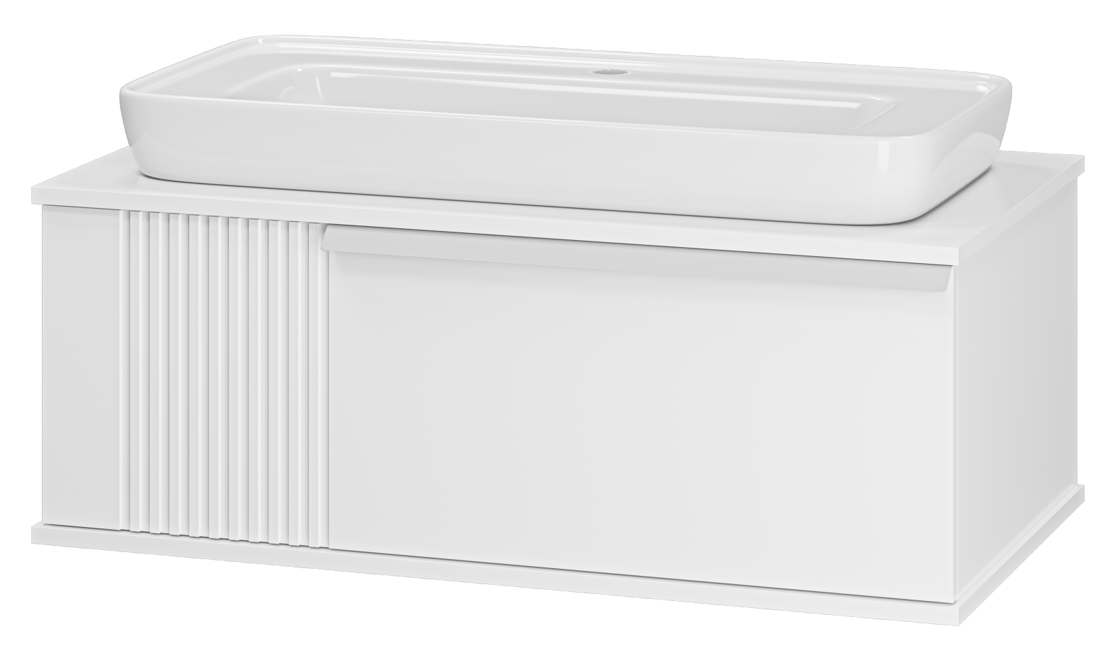 Тумба с раковиной Brevita Savoy 90 подвесная, белая