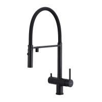 Смеситель для кухни Gappo G4397-86 с подключением к фильтру, черный