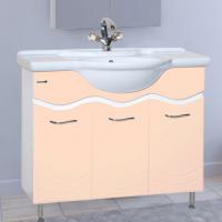 Тумба с раковиной Bellezza Мари 105 белая/бежевая