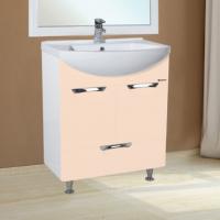 Тумба с раковиной Bellezza Альфа 55 бежевая с нижним ящиком