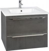 Тумба под раковину Bellezza Луиджи 60 серая, подвесная, 2 ящика