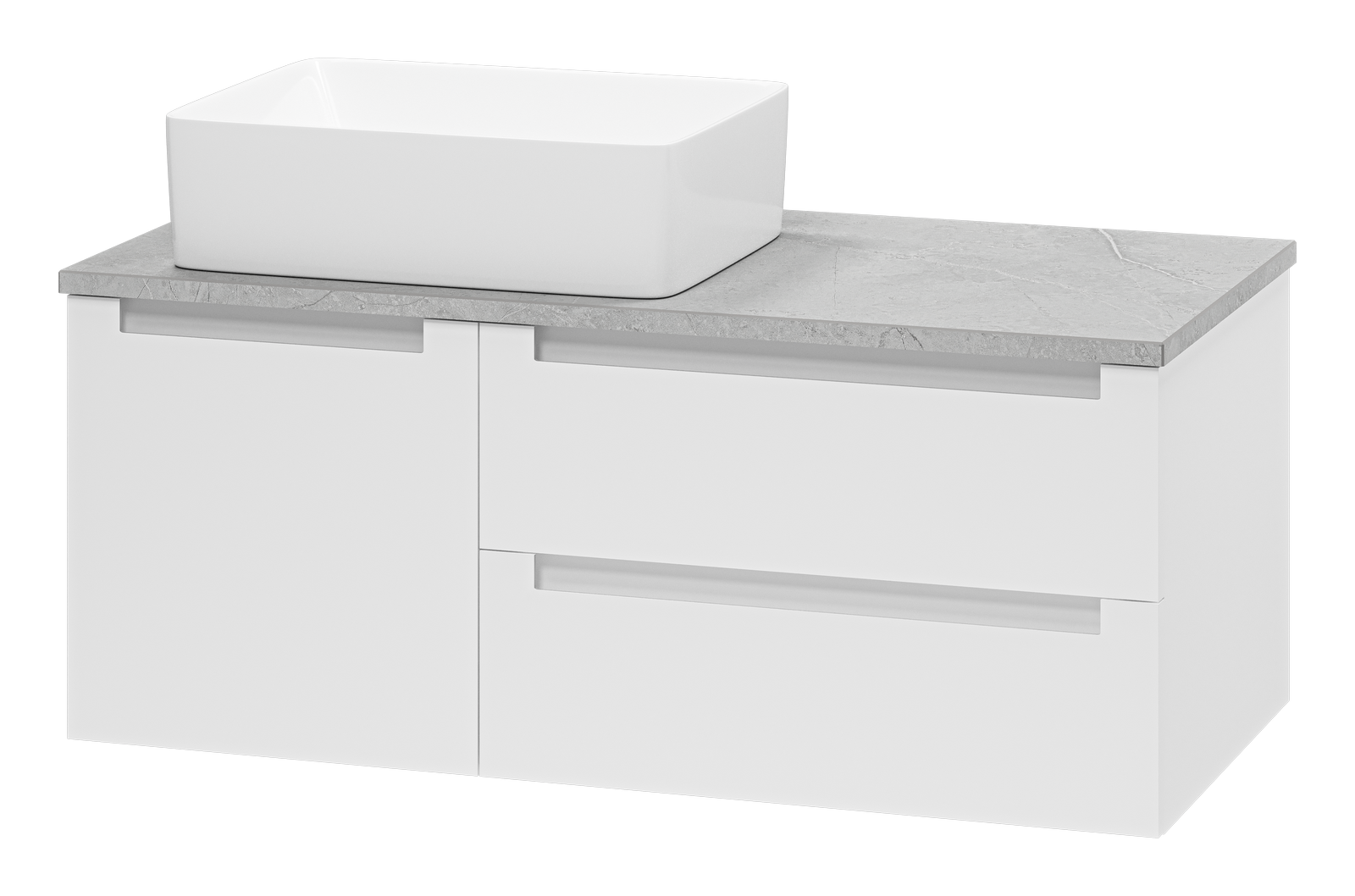 Тумба с раковиной Brevita Cargo 100 подвесная