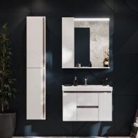 Мебель для ванной Aquaton Рене 80 белая, грецкий орех