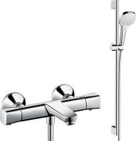 Душевой комплект Hansgrohe Ecostat universal 13123000 термостат + душевой гарнитур Croma Select E Multi 26590400