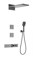 Душевая система Wonzon & Woghand WW-D4538-A-BGG с термостатом