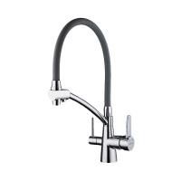 Смеситель для кухни Gappo G4398-17 хром/серый