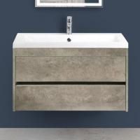 Тумба с раковиной Art&Max Family 90, подвесная, Cemento Veneto