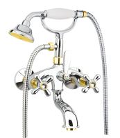 Смеситель для ванны Fiore Margot Sky Swarovski® 01CO0600, хром/золото