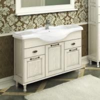 Тумба под раковину Aquaton Жерона 105 белое серебро