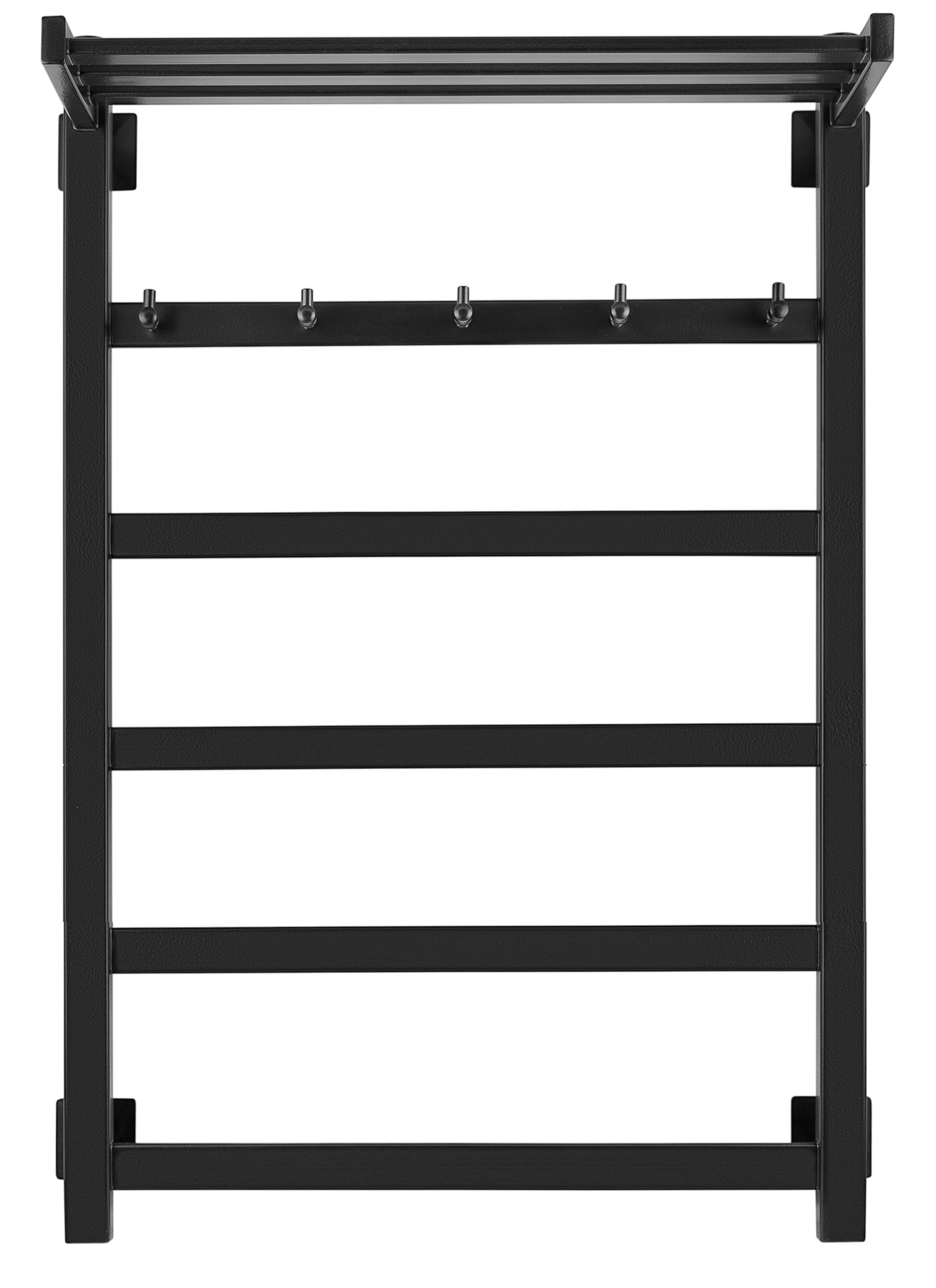 Полотенцесушитель электрический Secado Корсико 1 КСП 80/40 L, черный матовый